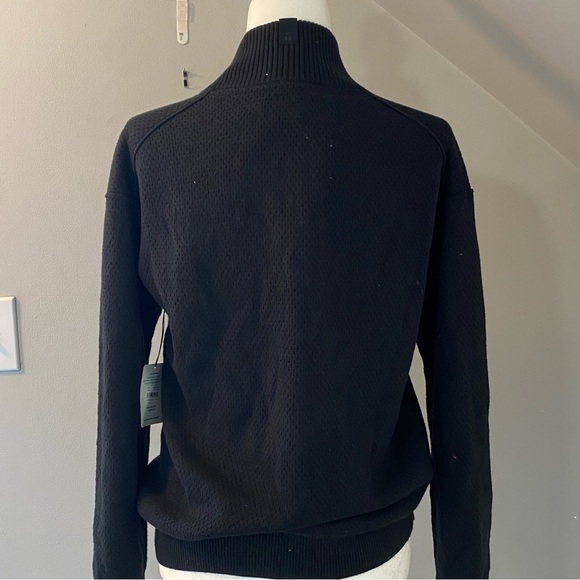 Tommy John Henley lounge sweater knit is n “Tap Shoe” black. Thick and cozy! - Picture 6 of 10